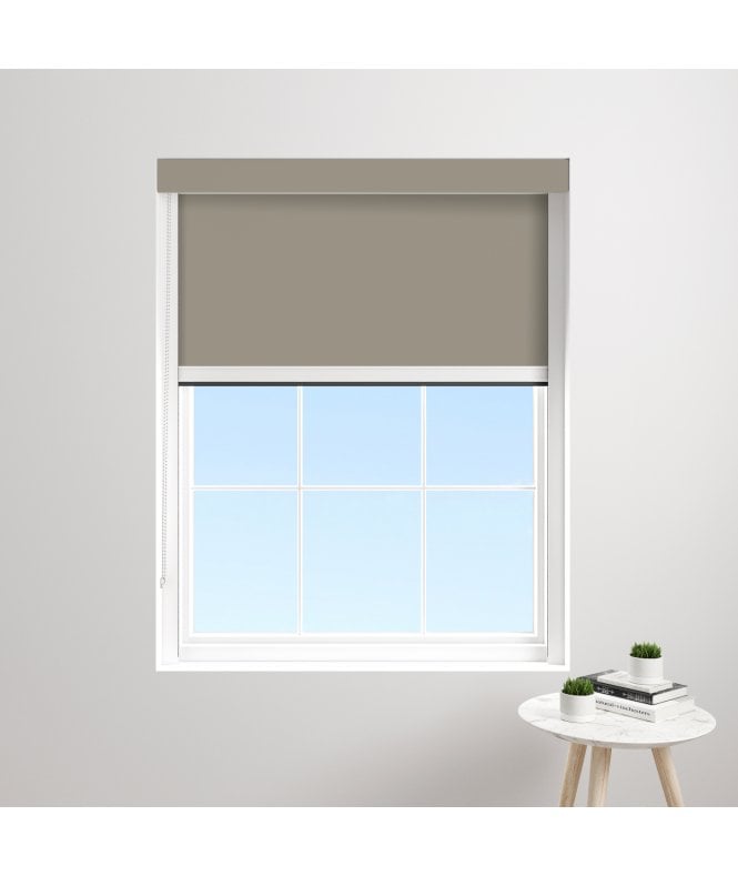 BlocOut™ Made to Measure XL 100% Blackout Blind in Perfect Greige