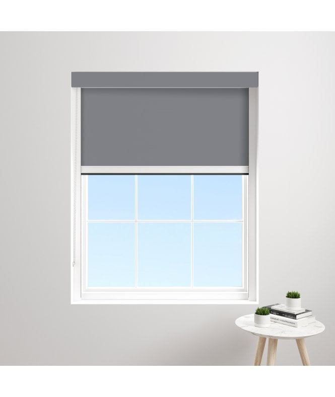 BlocOut™ Made to Measure XL 100% Blackout Blind in PVC Iron