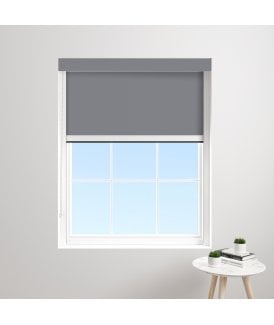 Made to Measure BlocOut™XL 100% Blackout Blind in PVC Iron