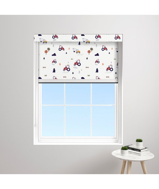 BlocOut™ Made to Measure XL 100% Blackout Blind in Red Tractor
