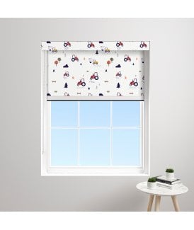 Made to Measure BlocOut™XL 100% Blackout Blind in Red Tractor