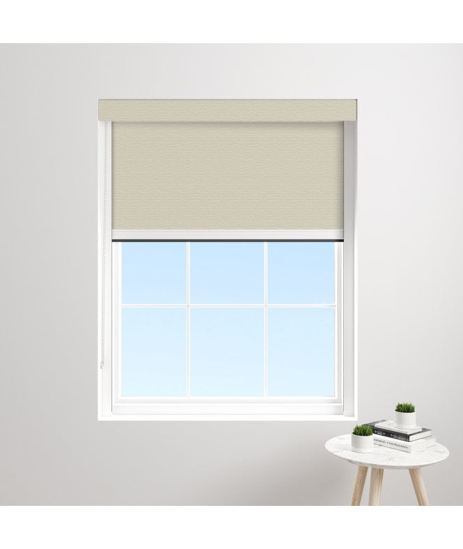 BlocOut™ Made to Measure XL 100% Blackout Blind in Sand Beach
