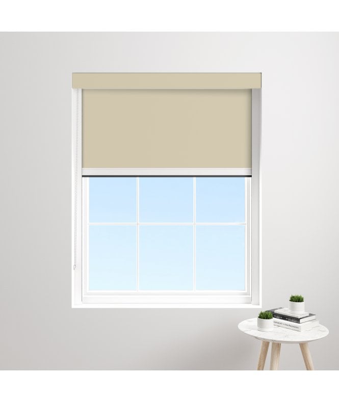 BlocOut™ Made to Measure XL 100% Blackout Blind in Sandstone