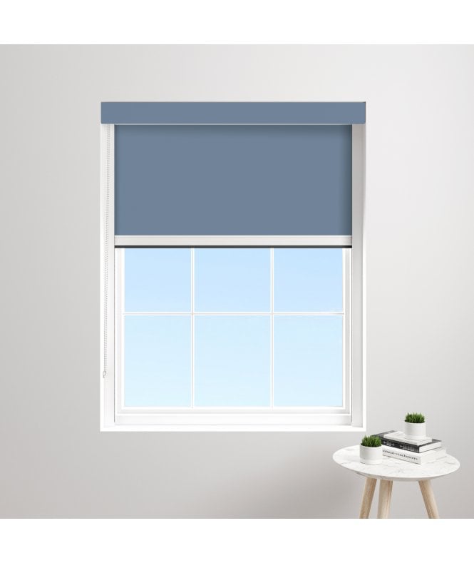 BlocOut™ Made to Measure XL 100% Blackout Blind in Soft Sky