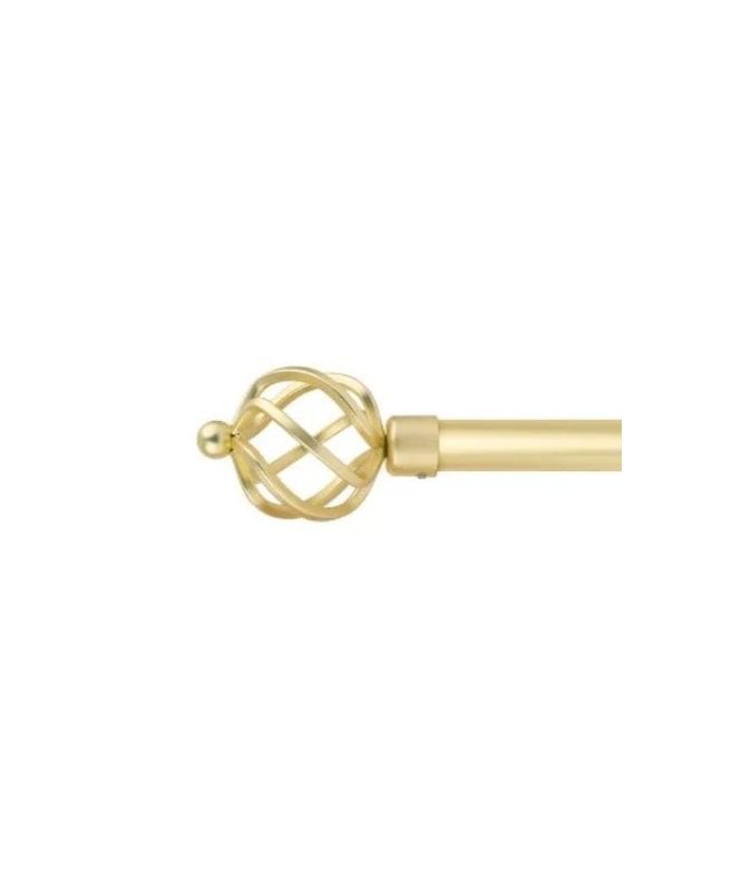 New Edge Blinds 16-19mm Cage Extendable Eyelet Metal Curtain Pole Set Gold