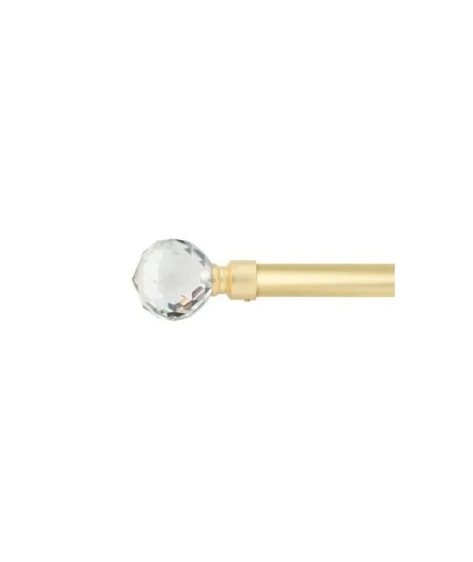New Edge Blinds 16-19mm Cristalla Extendable Eyelet Metal Curtain Pole Set Gold