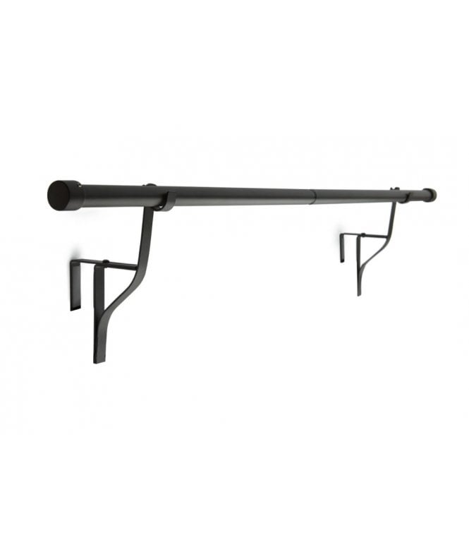 New Edge Blinds 16-19mm Extendable No-Drill Over-Door Curtain Pole - 70cm-120cm