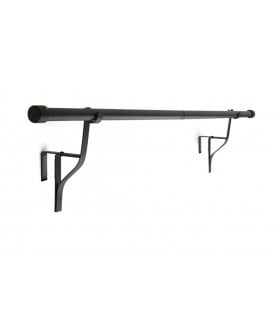 16-19mm Extendable No-Drill Over-Door Curtain Pole - 70cm-120cm