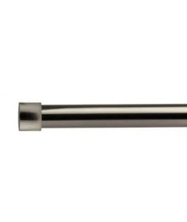 16-19mm Fenton Extendable Eyelet Metal Curtain Pole Set Black Silk