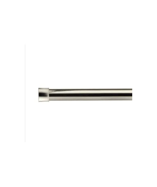 New Edge Blinds 16-19mm Fenton Extendable Eyelet Metal Curtain Pole Set Brushed Silver
