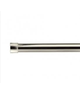 16-19mm Fenton Extendable Eyelet Metal Curtain Pole Set Brushed Silver