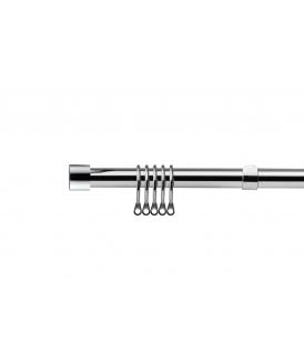 16-19mm Fenton Extendable  Metal Curtain Pole Set Chrome