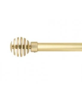 16-19mm Geneva Extendable Eyelet Metal Curtain Pole Set Gold