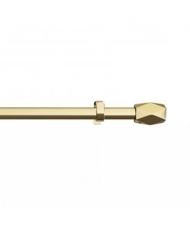16 - 19mm Tetra Eyelet Metal Curtain Pole - Gold