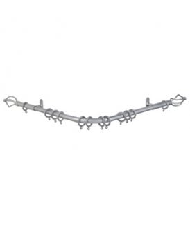 19mm 420cm Crown Bay Pole Set - Silver