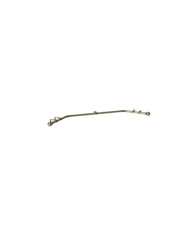 New Edge Blinds 28mm 400cm Ball End Eyelet Bay Pole Set - Antique Brass