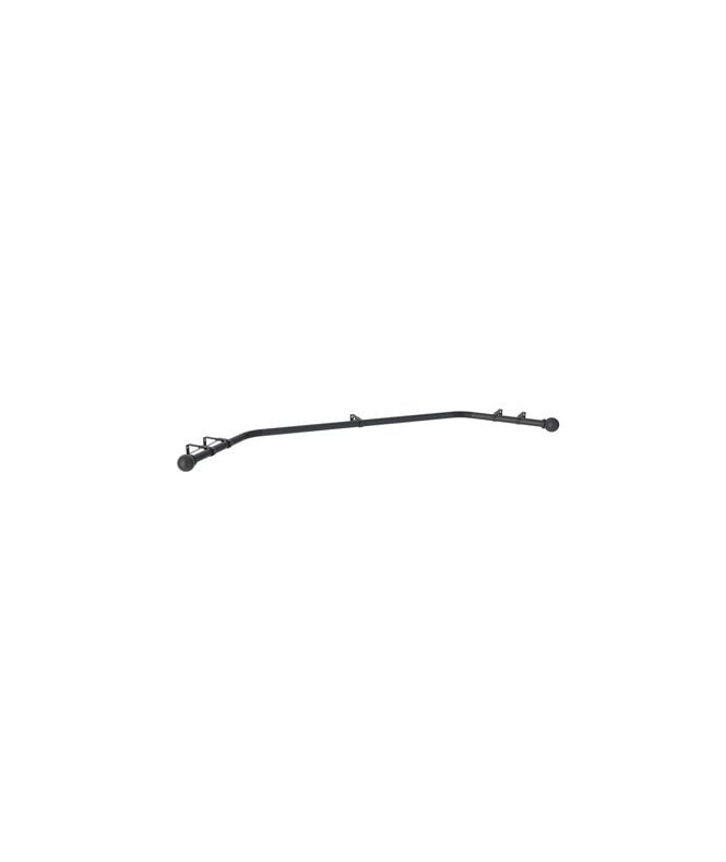 New Edge Blinds 28mm 400cm Ball End Eyelet Bay Pole Set - Black