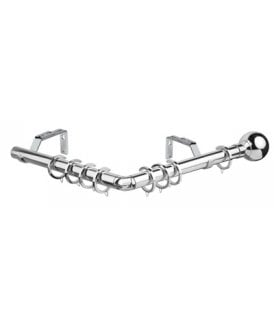 28mm 475cm Ball End Eyelet Bay Pole Set - Chrome