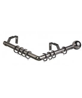 28mm 475cm Ball End Eyelet Bay Pole Set - Polished Graphite