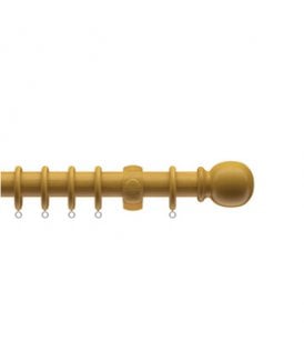 28mm Wooden Curtain Pole Set - Antique Pine