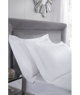 400 Thread Count Cotton Collection Oxford Pillowcase Pair in White