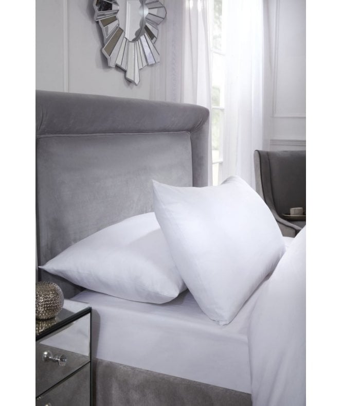 New Edge Blinds 400 Thread Count Cotton Collection Pillowcase Pair in White