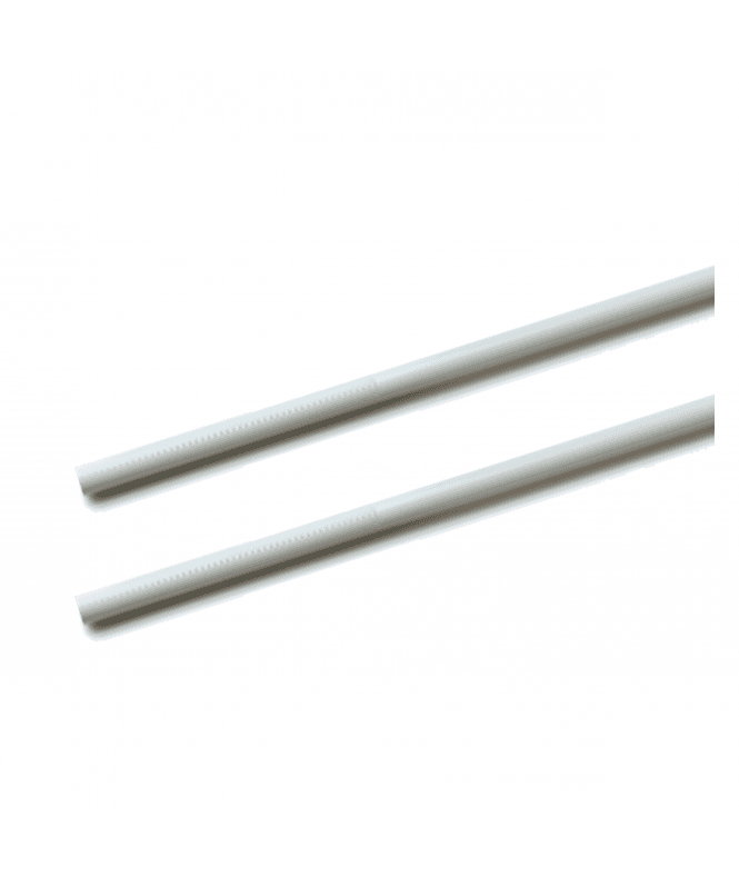 New Edge Blinds Aluminium Style Curtain Draw Rod in White (Pack of 2)