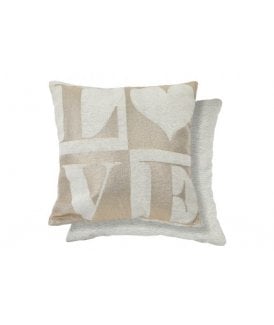 Amor Chenille Cushion Cover in Natural
