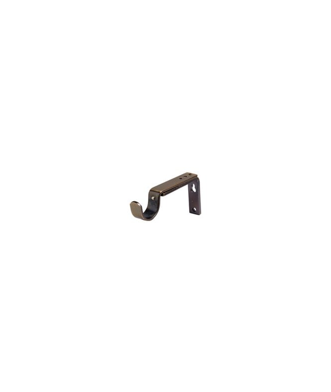 New Edge Blinds Antique Brass Adjustable Metal Curtain Pole Support Bracket (28mm)