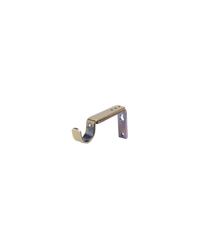 New Edge Blinds Antique Brass Adjustable Metal Curtain Support Bracket (35mm)