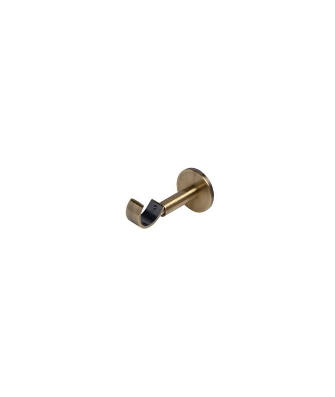 New Edge Blinds Antique Brass IDC Metal Curtain Pole Support Bracket (28mm)