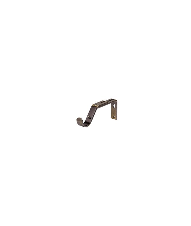 New Edge Blinds Antique Brass Passing Metal Curtain Pole Support Bracket (35mm)