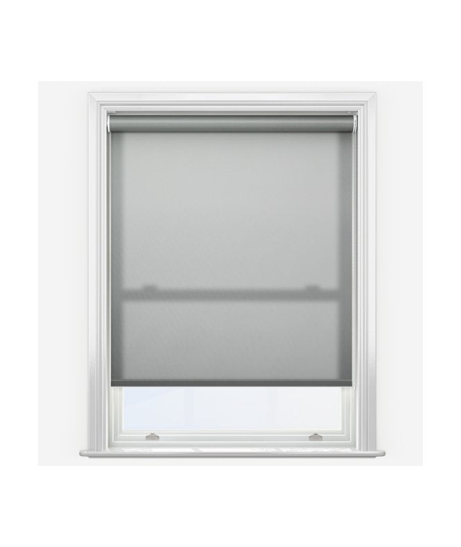 New Edge Blinds Arona Ash Made to Measure Dimout Roller Blind