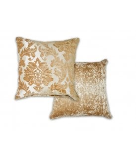 Baroque Collection Luxury Chenille Jacquard Cushion Cover in Coffee