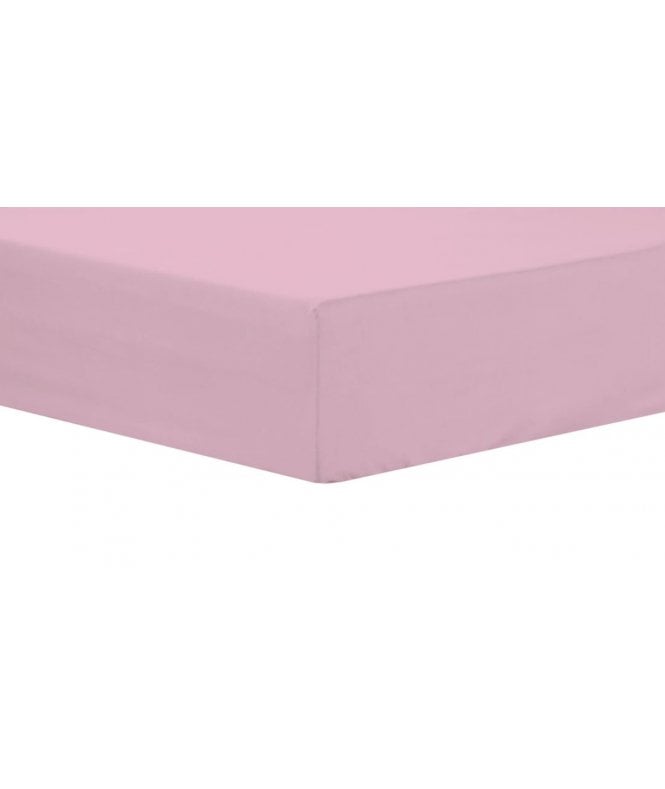 New Edge Blinds Basics Fitted Sheet in Pink