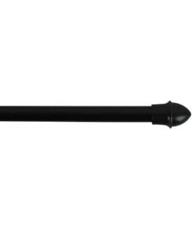 Black 13mm Extendable Metal Curtain Cafe Rods
