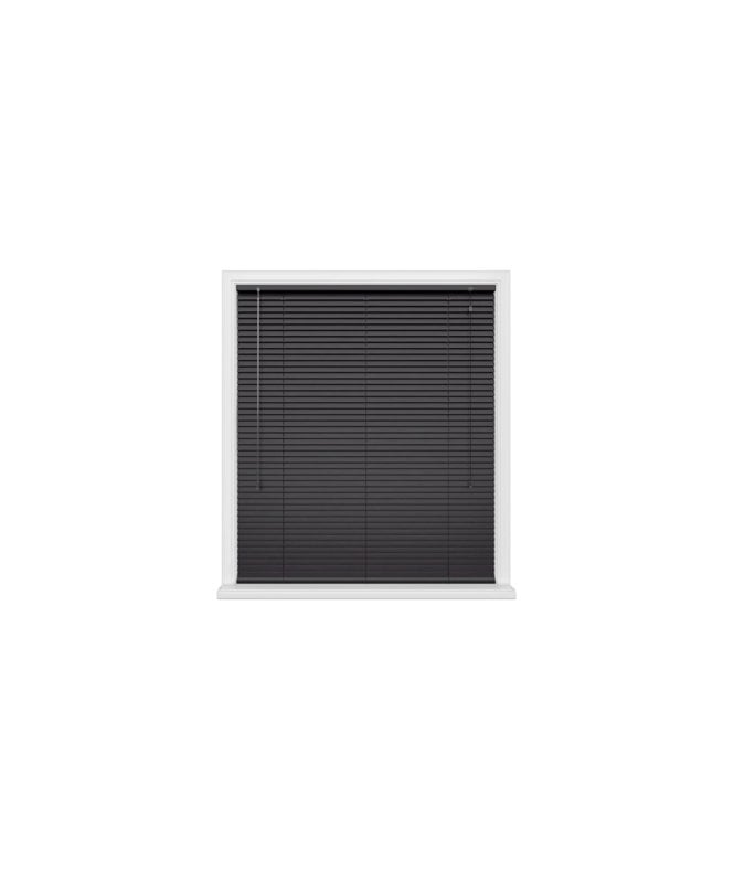 New Edge Blinds Black Aluminium Venetian Blinds 152cm Drop (25mm Slats)