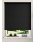 Black Blackout Roller Blind (170cm Drop)
