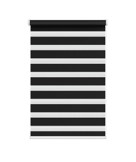 Black Day & Night Zebra Roller Blind (165cm drop)
