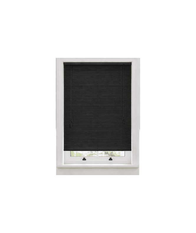 New Edge Blinds Black PVC Venetian Blind 152cm Drop (25mm Slats)