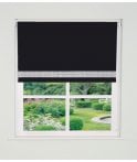 Black Straight Diamante Edge Border Dimout Roller Blind (165cm Drop)