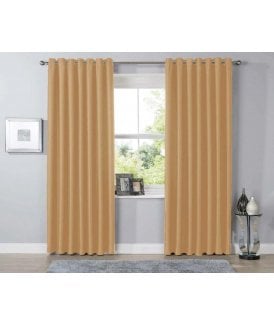 Blackout Curtains in Ochre