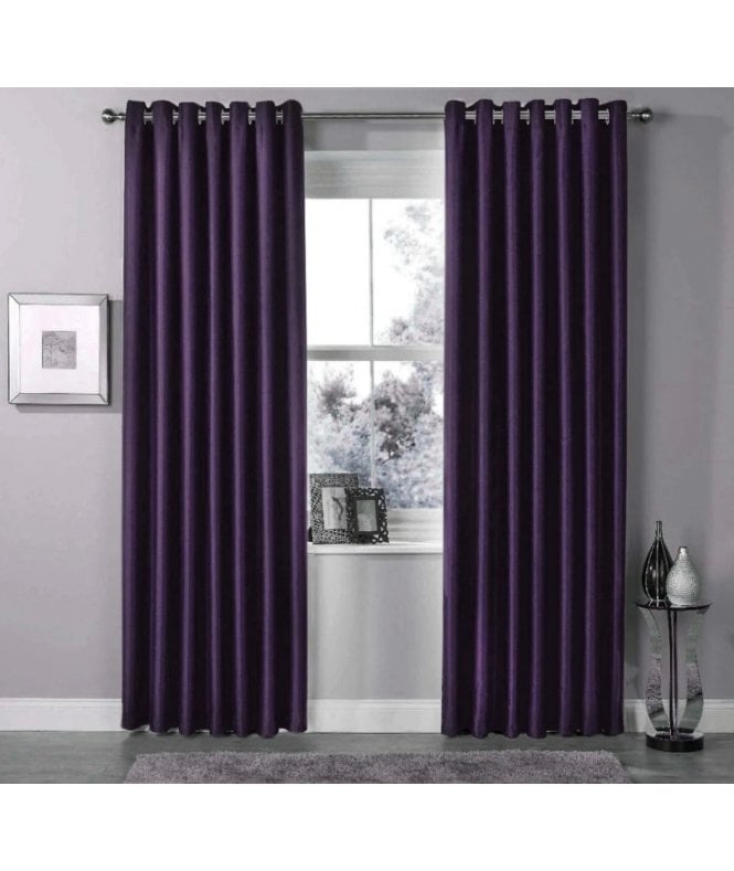 New Edge Blinds Blackout Curtains in Purple