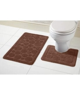 Cali Bath Mat Set in Chocolate