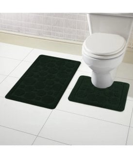Cali Bath Mat Set in Emerald Green