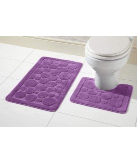 Cali Bath Mat Set in Purple