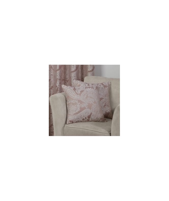 New Edge Blinds Cavendish Collection Jacquard Cushion Cover in Blush Pink