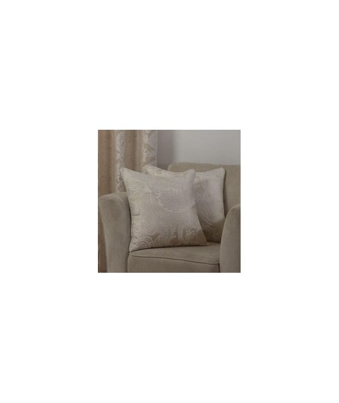 New Edge Blinds Cavendish Collection Jacquard Cushion Cover in Cream