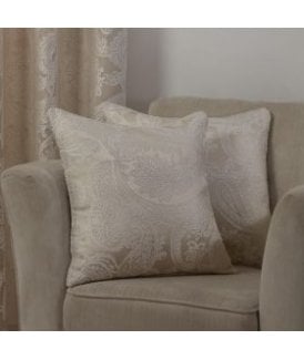 Cavendish Collection Jacquard Cushion Cover in Cream