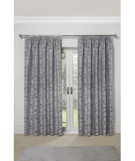 Cavendish Lined Pencil Pleat Curtains Silver